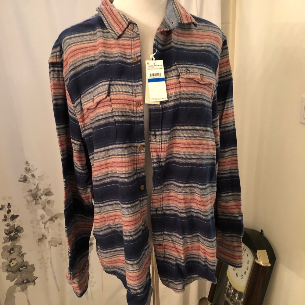 NWT mens button down flannel